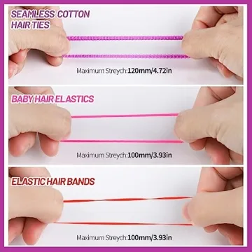 Colorful Hair Ties & Clips Set for Girls - Teenitor