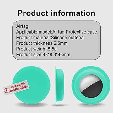 Aimtel Case Compatible with Apple Airtags Case Air Tag Holder Cover Airtag Sticker Stick on Adhesive Mount Silicone for Tv Remote Car Air Tags Case 4 Pack(Luminous/Mint Green/Yellow/Pink)