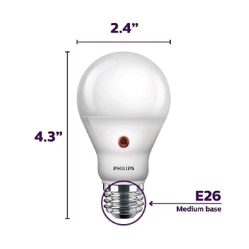 PHILIPS LED Dusk-to-Dawn Outdoor Light Bulb, 3-Pack