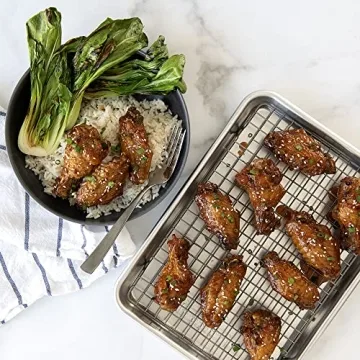 Nordic Ware Naturals Quarter Sheet Pan with Nonstick Grid