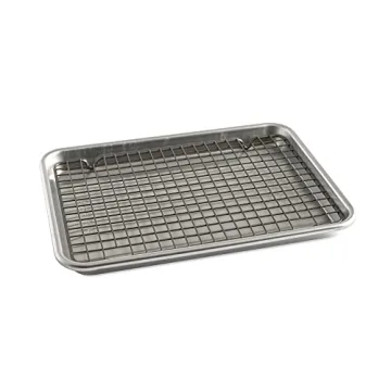 Nordic Ware Naturals Quarter Sheet Pan with Nonstick Grid