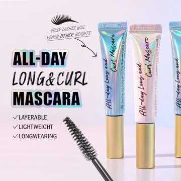 MILKTOUCH All Day Long & Curl Mascara - Lasting Lash Curling Mascara for Straight Lashes | Eye Makeu...