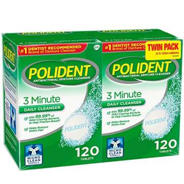 Polident 3 Minute Denture Cleanser - Pack of 2