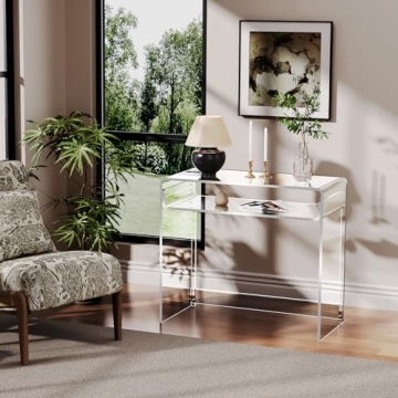 Stylish Solaround Acrylic Desk for Home & Office - Clear