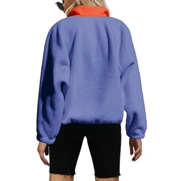 Yanekop Women's Sherpa Fleece Pullover - Cozy Chic Style!