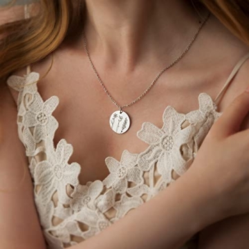 Anavia Multiple Birthday Month Flowers Necklace Personalized Gift