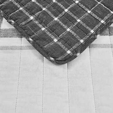 Nautica King Size Quilt Set - Lightweight All Season Bedding