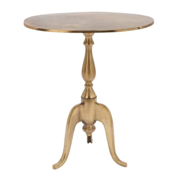 Deco 79 Gold Aluminum Accent Table 19" x 12" x 21" - Stylish Decor