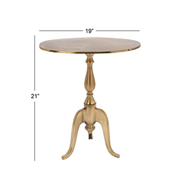 Elegant Gold Aluminum Accent Table Perfect for Any Room
