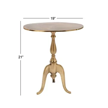 Elegant Gold Aluminum Accent Table Perfect for Any Room