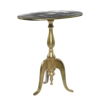 Elegant Gold Aluminum Accent Table Perfect for Any Room