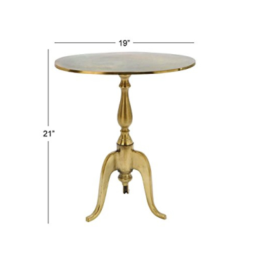 Elegant Gold Aluminum Accent Table Perfect for Any Room