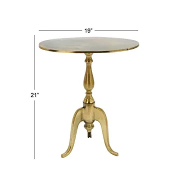 Elegant Gold Aluminum Accent Table Perfect for Any Room