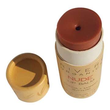 Natural Tinted Lip Balm | Vegan, Cruelty-Free, Hydrating Lip Care, by River Organics in "Bare", "Nude", "Rose-Gold" or our "Rouge". Eco-friendly packaging. 0.28 oz. Choose 1 from colors