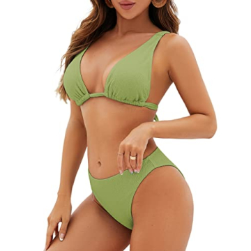 ZAFUL Women's Adjustable Triangle Bikini Set for Comfort and Style