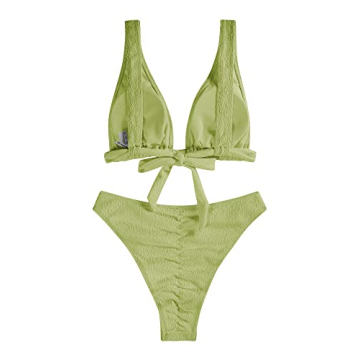 ZAFUL Women's Adjustable Triangle Bikini Set for Comfort and Style