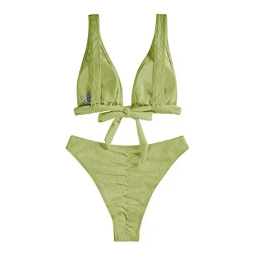 ZAFUL Women's Adjustable Triangle Bikini Set for Comfort and Style