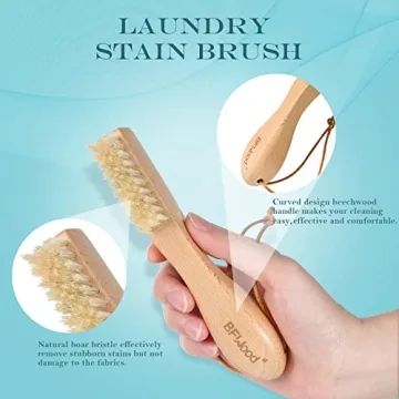 BFWood Laundry Stain Brush for Delicate Fabric Cleaning