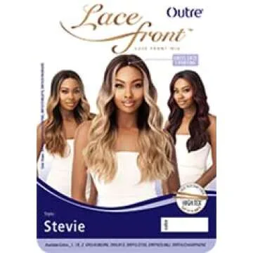 Outre Synthetic Hair Lace Front Wig Swiss Lace I Part Stevie (DR4/613)