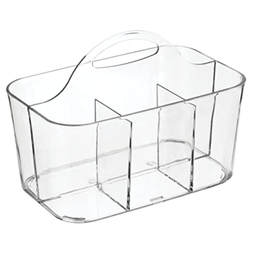 mDesign Portable Craft Storage Organizer Caddy Tote - Clear
