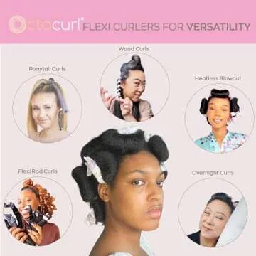 Octocurl Flexi Rods - Heatless Overnight Curls Simplified