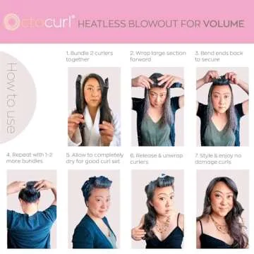 Octocurl Flexi Rods - Heatless Overnight Curls Simplified