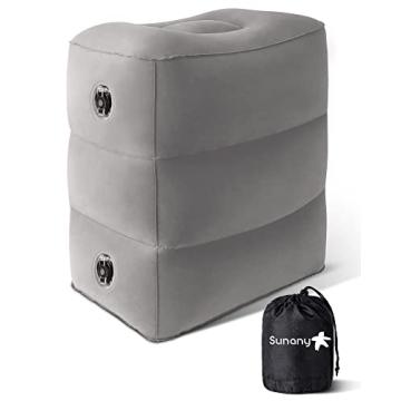 Sunany Inflatable Foot Rest Pillow - Ultimate Travel Comfort for Kids & Adults