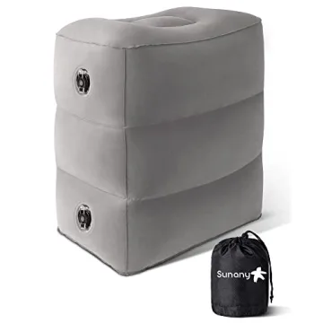 Sunany Inflatable Foot Rest Pillow - Ultimate Travel Comfort for Kids & Adults