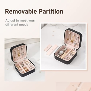 Compact CASEGRACE Travel Jewelry Case for Jewelry Storage