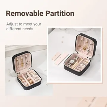 Compact CASEGRACE Travel Jewelry Case for Jewelry Storage