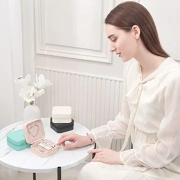 Compact CASEGRACE Travel Jewelry Case for Jewelry Storage