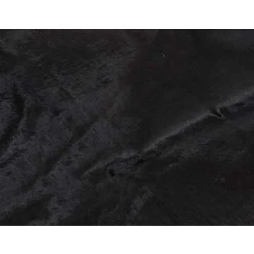 Gaucho Cowhides Solid Black Cowhide Rug for Modern Decor