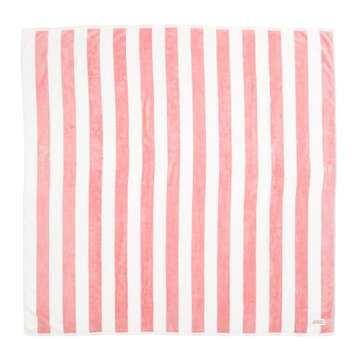 Business & Pleasure Co. Margaritaville Havana Blanket - 66" x 66" Soft Cotton Beach Towel - Strawber...