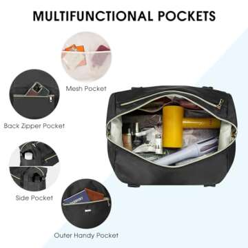 WANDF Personal Item Duffel - Travel Bag for Spirit Airlines