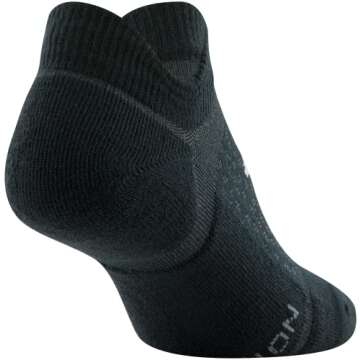 Under Armour Women's Cushioned No Show Socks, 6-Pairs, Black/White/Gray Assorted, Medium