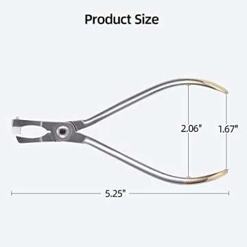 Orthodontic Band Removing Plier, Molar Band Remover Forceps with White Removable Cap, Used for Brack...