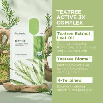 Mediheal Tea Tree Blemish Control Mask - Hydrating & Revitalizing