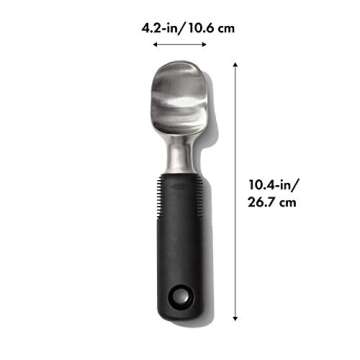 OXO Good Grips Stainless Steel Ice Cream Scoop - Perfectly Smooth Scoops Every Time!