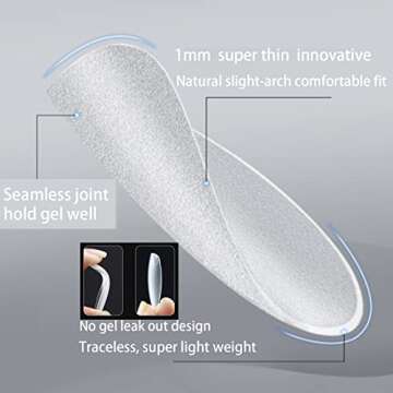 Square Nail Tips - EJIUJIUO 240 Pcs Medium Soft Gel Nail Tips Full Cover Matte Acrylic Nail Tips Press On Nail Tips For Women Girls Square Acrylic False Nails for Nail Extension,15 Sizes with Case