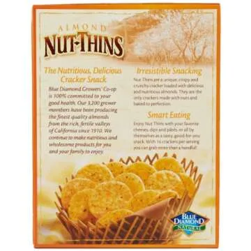 Blue Diamond Almond Nut Thins Cheddar Cheese 4.25 Oz