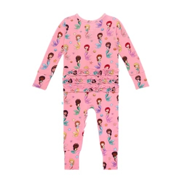 Posh Peanut Baby Pajamas - Soft Bamboo Ruffled Sleepers