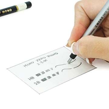 Tombow 57315 Mono Zero Eraser and Refill Value Pack, Round 2.3mm. Precision Tip Pen-Style Eraser wit...