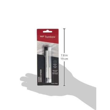 Tombow 57315 Mono Zero Eraser and Refill Value Pack, Round 2.3mm. Precision Tip Pen-Style Eraser with Refill