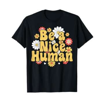 Be A Nice Human Be Kind Women Inspirational Kindness Retro T-Shirt