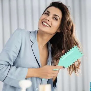 Curl Defining Brush, Curl Hair Brush, Curl Define Styling Brush, Reduce Pulling (Beige)