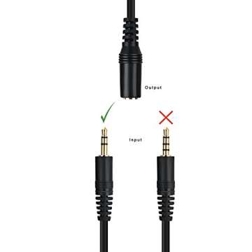 PASOW 3.5mm Stereo Male to Female Extension Audio Cable (15 Feet)