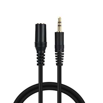 PASOW 15ft 3.5mm Stereo Audio Extension Cable