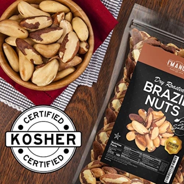 Premium Dry Roasted Brazil Nuts 32oz | Healthy Snack
