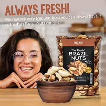 Premium Dry Roasted Brazil Nuts 32oz | Healthy Snack