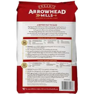 Arrowhead Mills Organic All-Purpose Flour, 5 Pound Bag